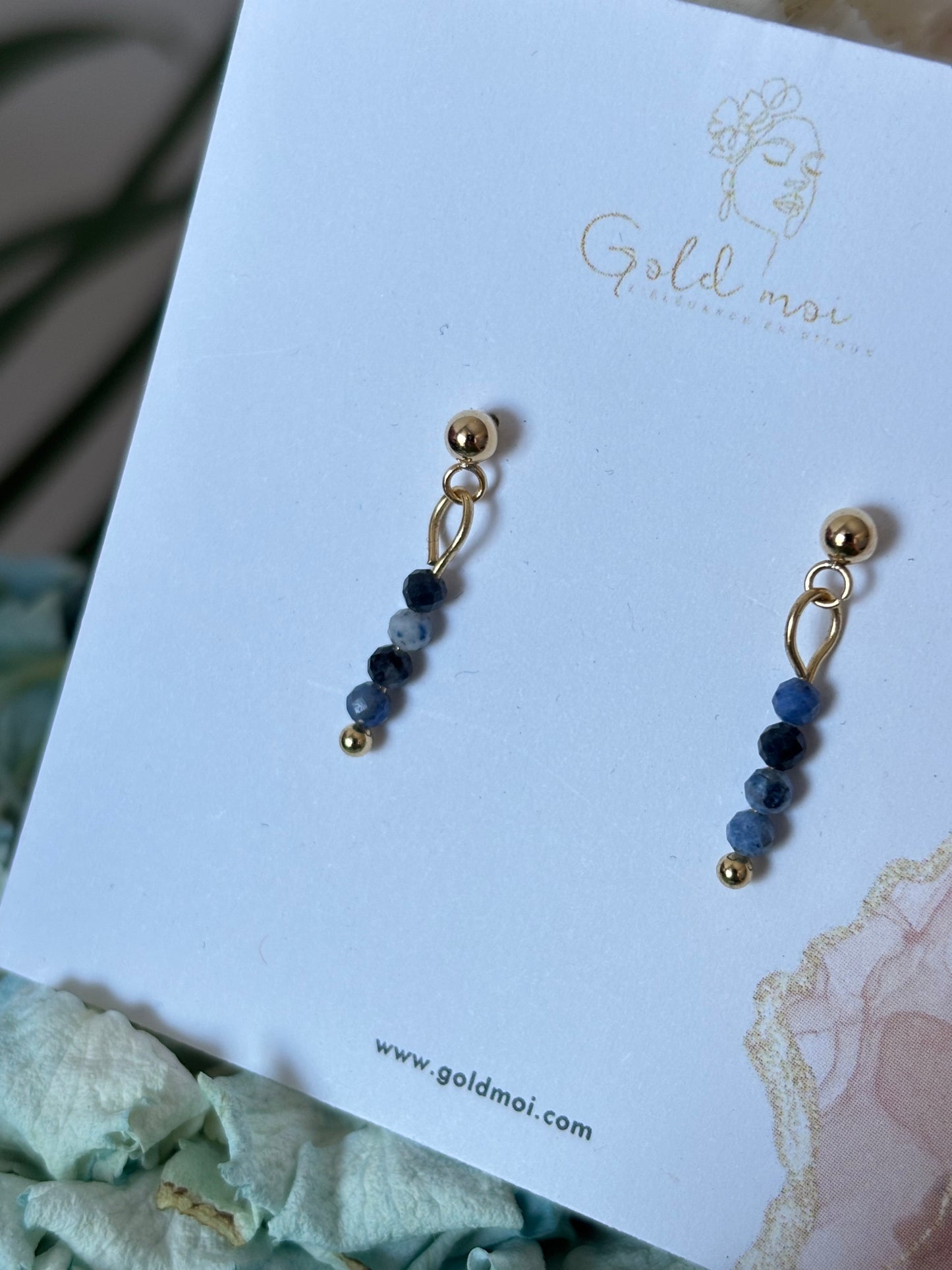 Boucles d'oreilles Blue
