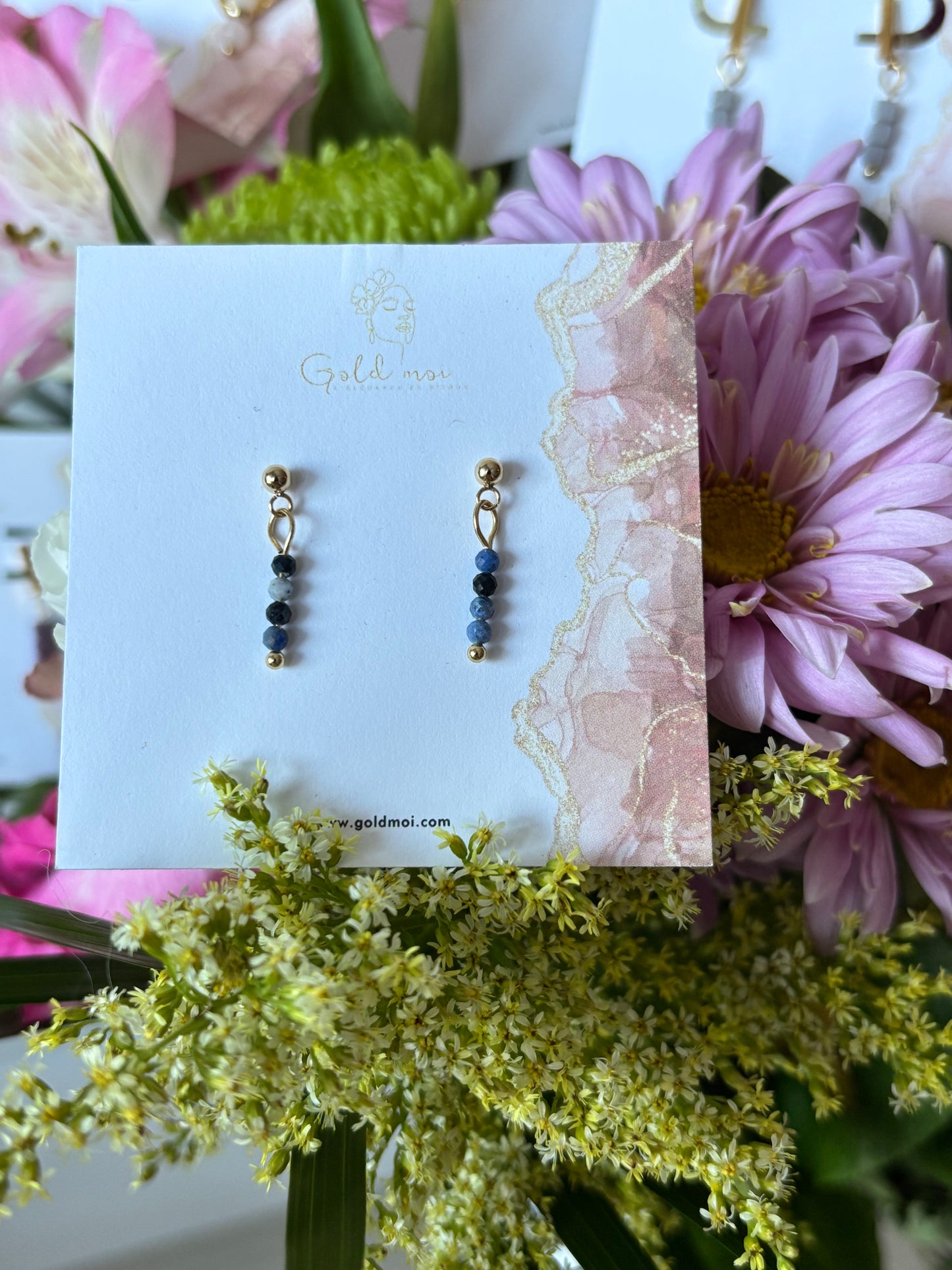 Boucles d'oreilles Blue