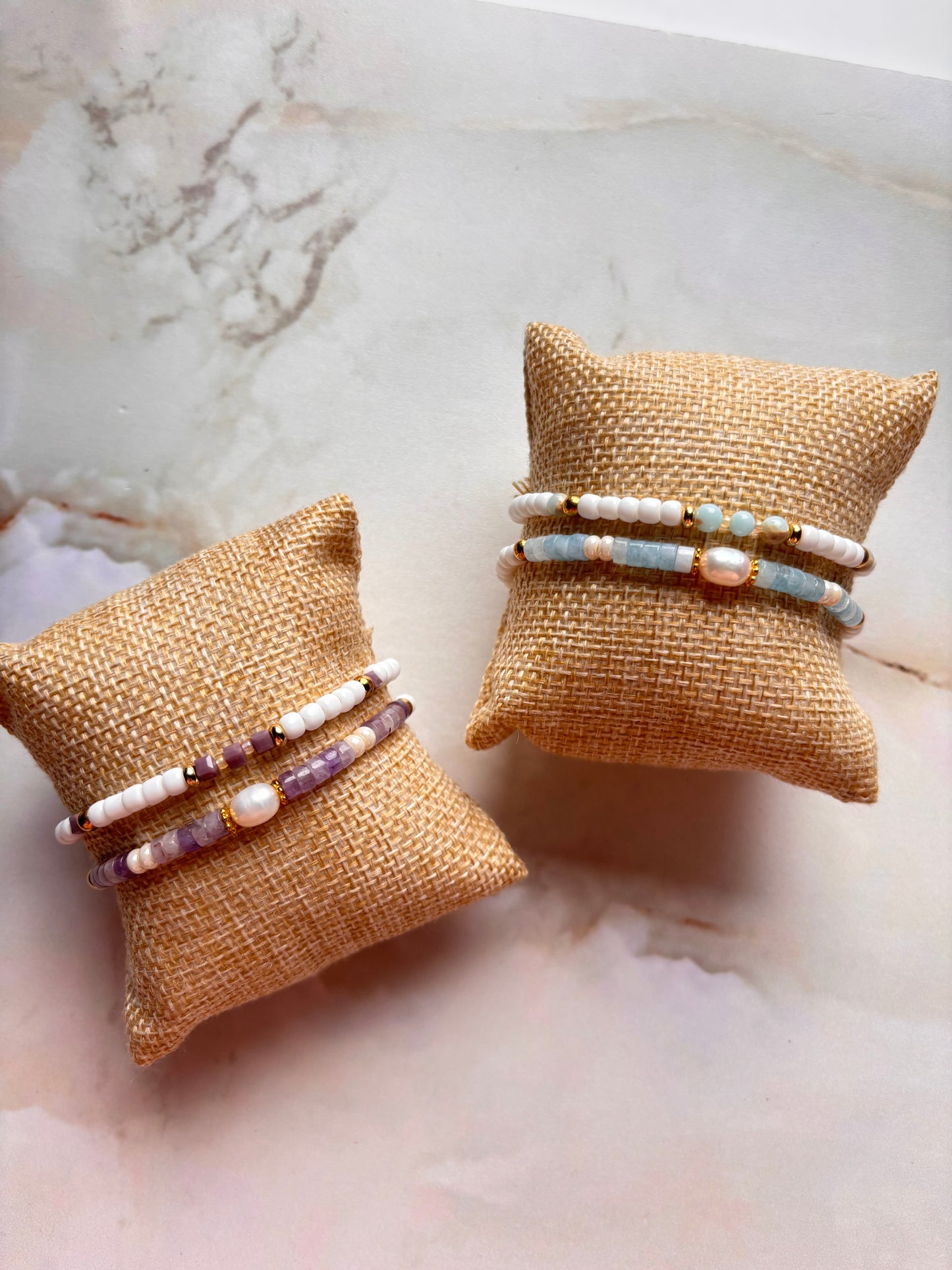 Bracelet perle Améthyste