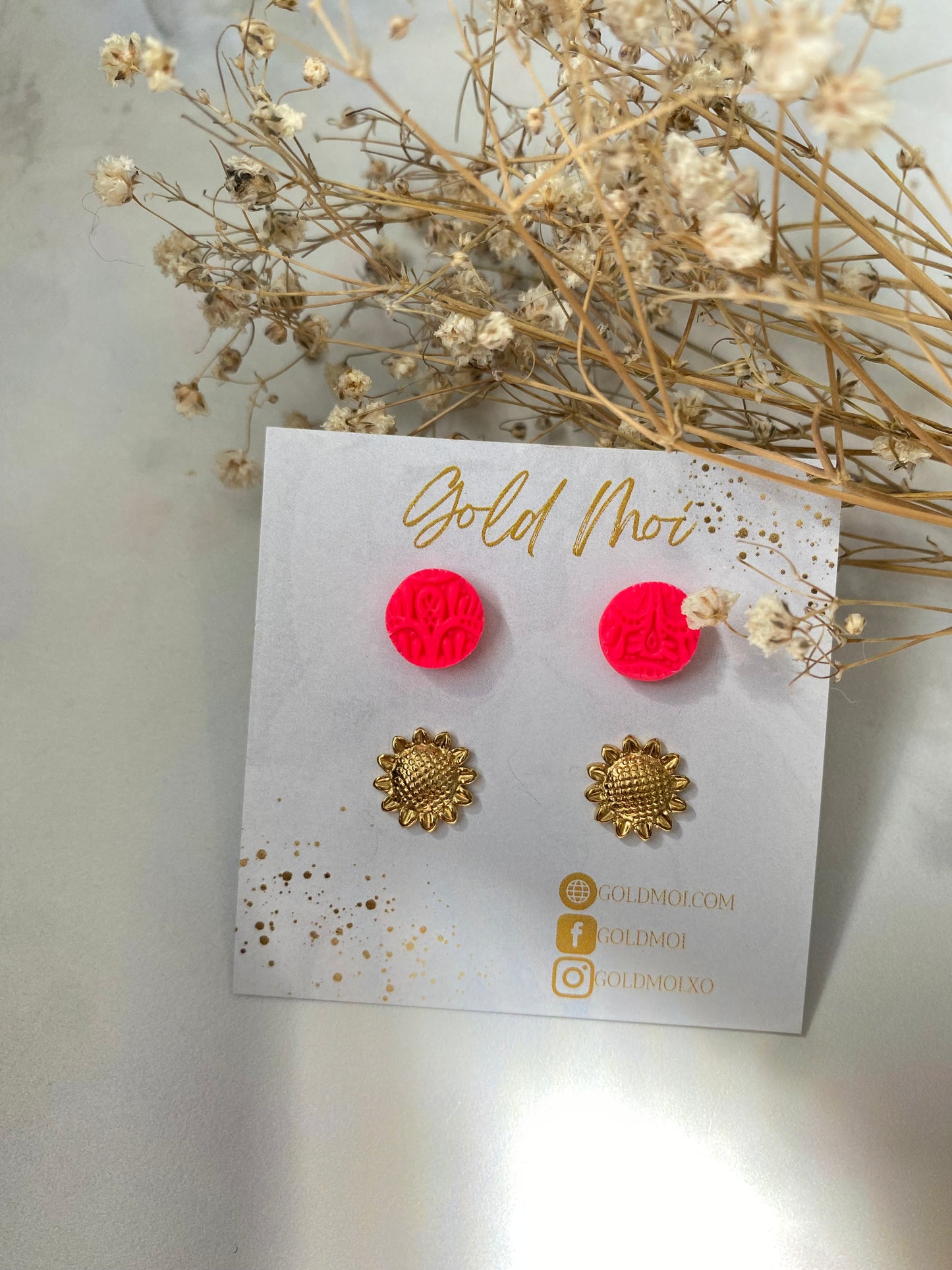 Duo studs printemps