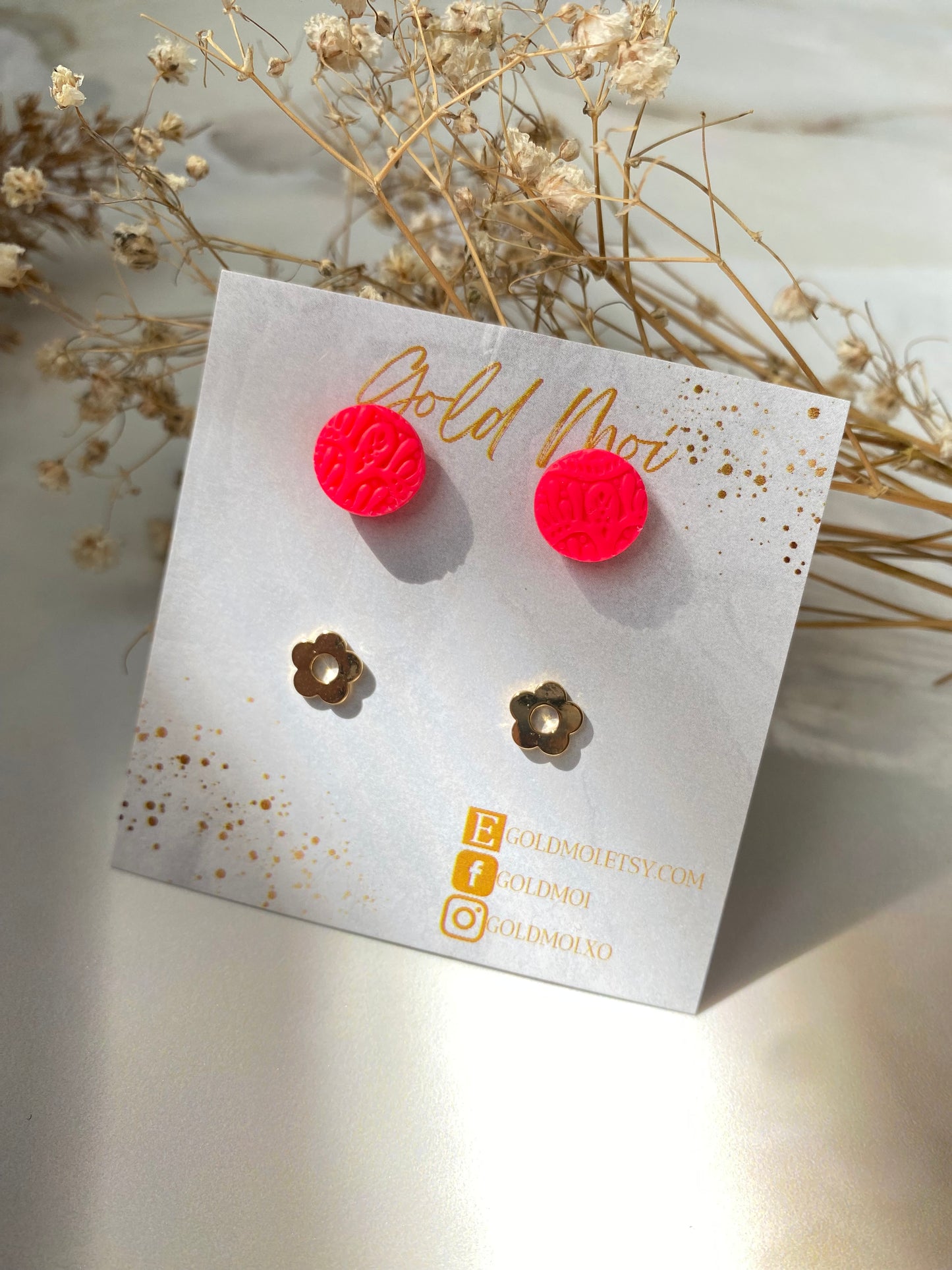 Duo studs printemps